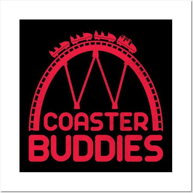 Coaster Buddies (red) Wall Art by bryankremkau